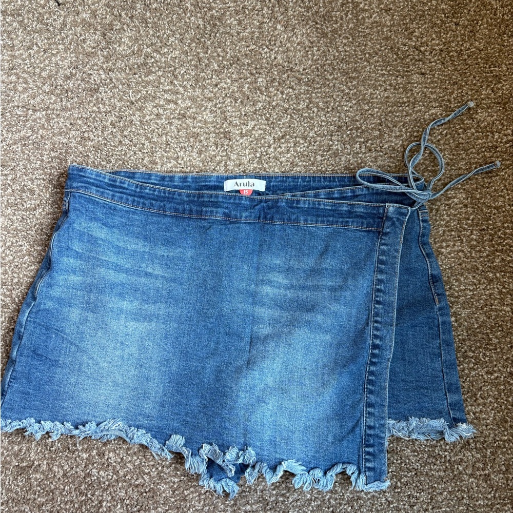 ARULA Classic Blue Denim Skort